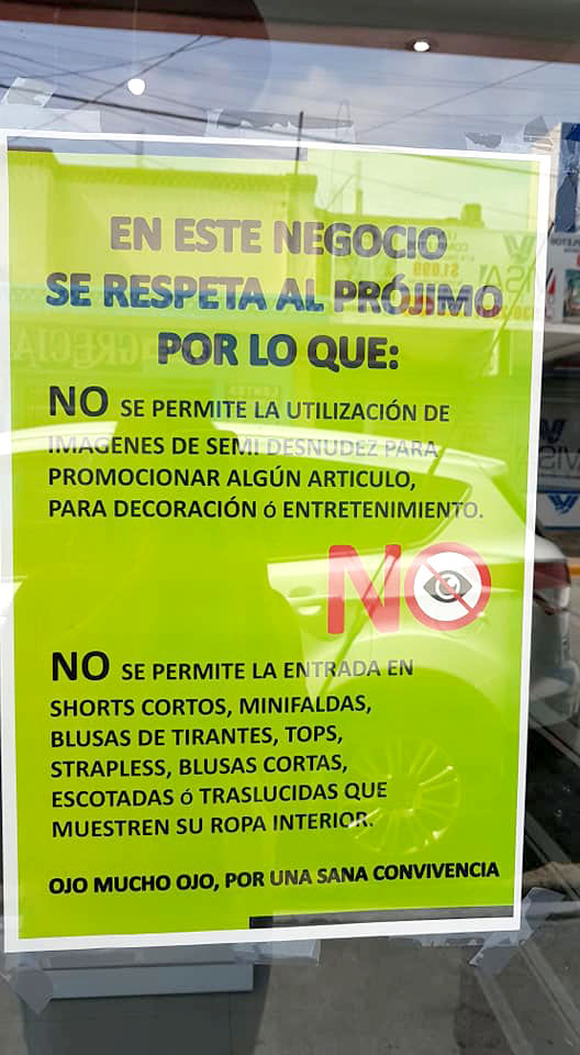 Denuncia discriminación por usar blusa de tirantes en negocio de Reynosa 2 156544837 185068176382156 426586570436887637 n
