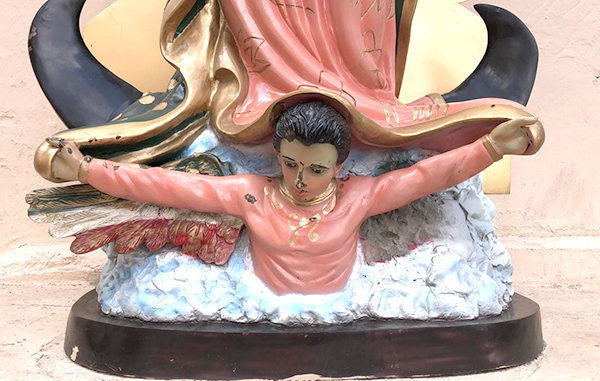 Vandalizan la imagen de la Virgen de Guadalupe en Reynosa 1 160223434 1035007316908070 7303024571394566537 n