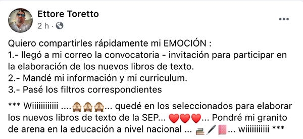 Maestro reynosense seleccionado para participar en elaboración de libros de texto 1 161929550 2567823540187758 769495400738298013 n