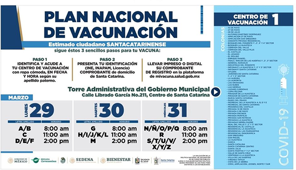Confirman fechas para vacunación anti Covid en Santa Catarina 1 165391669 264952551791924 9089236120872435912 n
