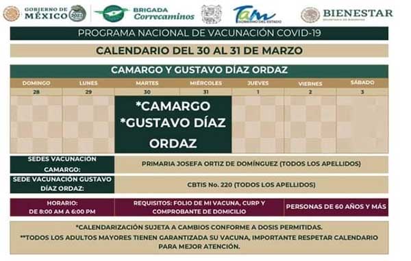 Vacunan a 'abuelitos' contra Covid en frontera chica; sin fecha para Reynosa 1 CAMARGO 2
