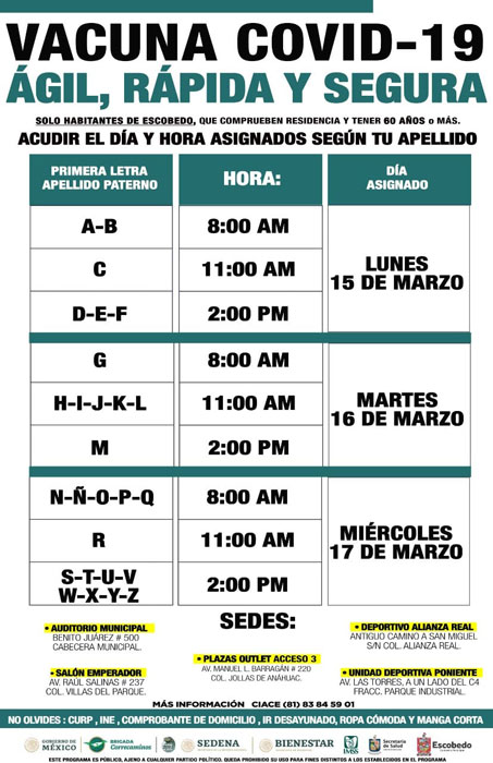 Definen plan para vacunar en Escobedo contra Covid-19 1 Escobedo 2