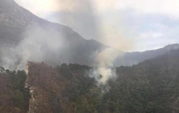 Se incrementan incendios forestales en Nuevo León 1 incen