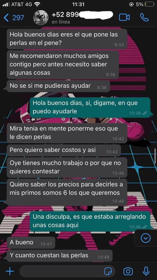 Quería descuento de ‘perlas’ en el pene; lo exhiben en redes 2 1