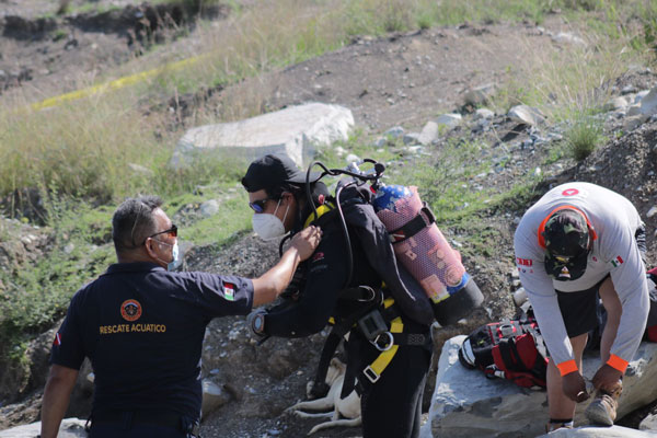 Rescatan cuerpo de ahogado en presa en Cerralvo 2 Ahogado 1