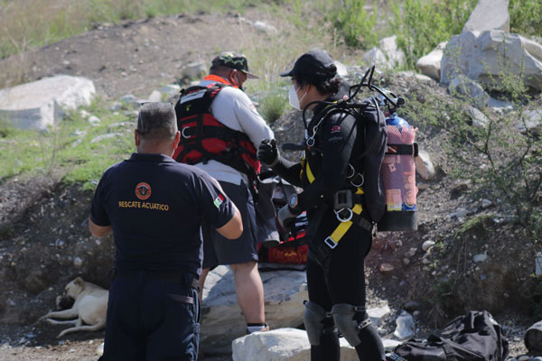 Rescatan cuerpo de ahogado en presa en Cerralvo 3 Ahogado 2