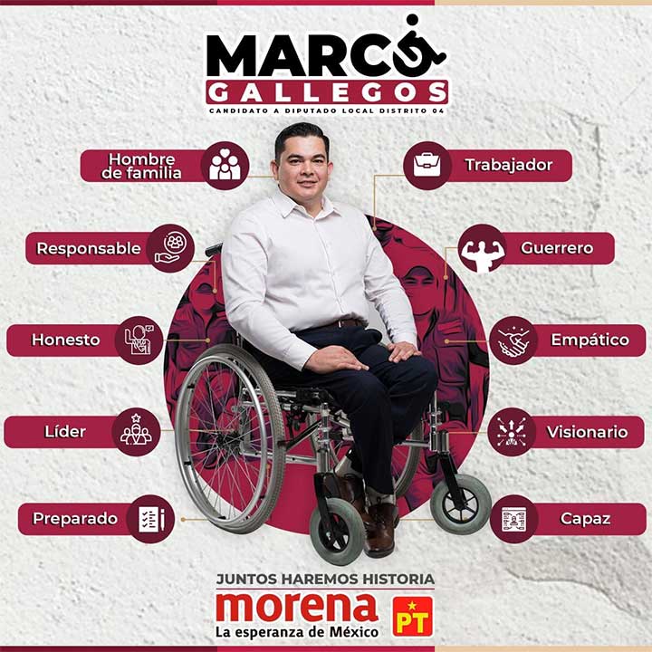 Marco Gallegos promete vigilar que no halla gastos en exceso desde el Congreso 1 MARCO