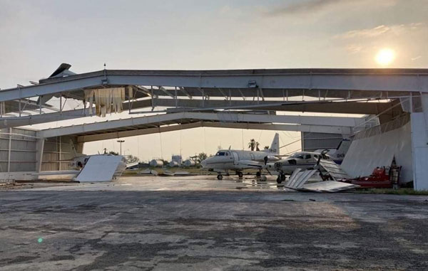 Cierran aeropuerto internacional de Nuevo Laredo por daños 2 aero 1