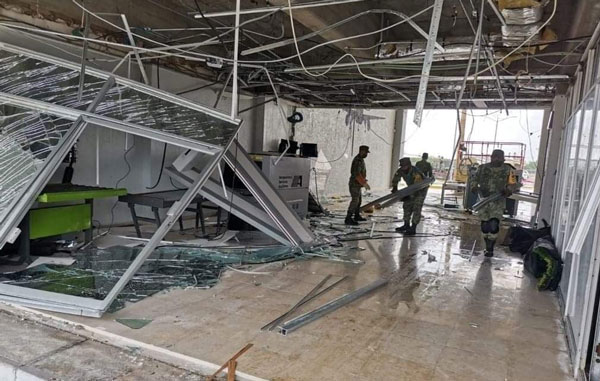 Cierran aeropuerto internacional de Nuevo Laredo por daños 1 danos