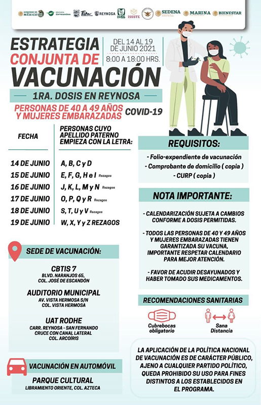 Aplican anti Covid-19 a personas de 40-49, mayores y embarazadas 1 201393706 4378007052231904 2686208107677563126 n