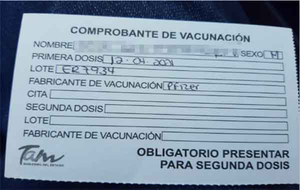 Tarjeta de vacunas: ¿la tiene lista? 2 TARJETA 3