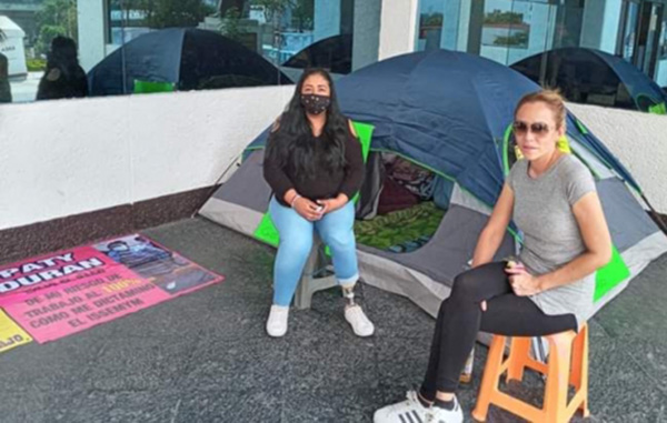 Mujeres policías cumplen 9 días en huelga de hambre en Naucalpan 1 huelga de hambre policias