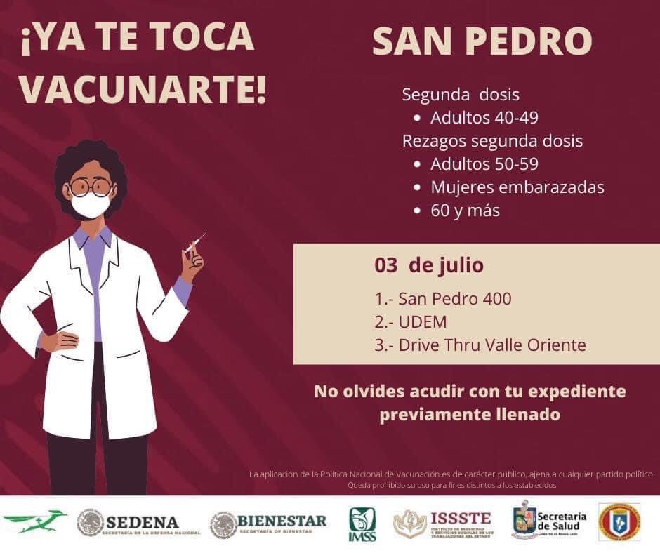 Inicia vacunación en grupo de 30 a 39 años en Nuevo León 1 200071526 565713631479166 4864641641881175592 n