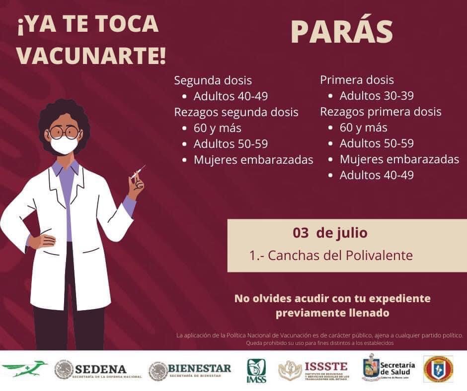 Inicia vacunación en grupo de 30 a 39 años en Nuevo León 3 202641812 207454964589571 2491274849431972532 n