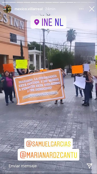 Emecistas muestran apoyo a Mariana Rodríguez y exigen se respeten sus derechos 1 217030304 511865946565527 2070357658890985430 n