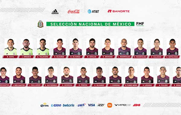 México presenta convocatoria para Copa Oro 1 COPA DE ORO