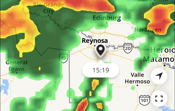 Anuncian tormentas para 'frontera chica' 1 tormenta 2
