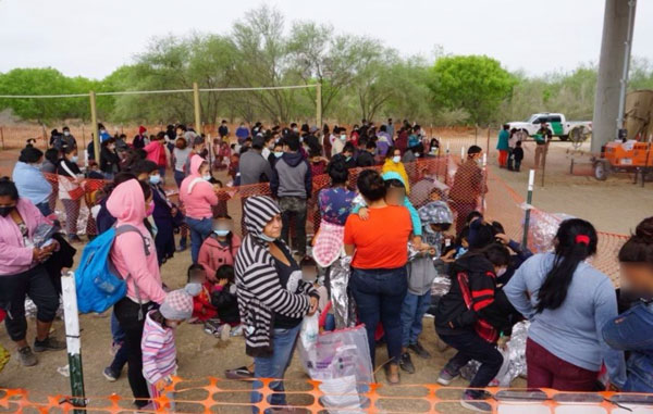 Instalan centro de detención migratoria bajo puente Anzaldúas 2 migr
