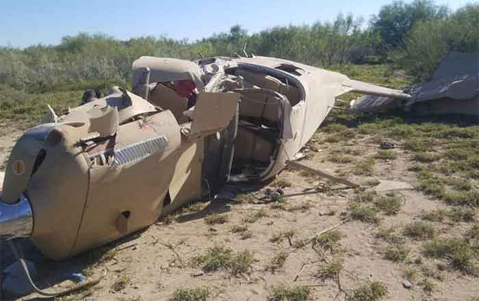 Cae avioneta en Salinas Victoria; hay tres lesionados 1 AVIONETA 1