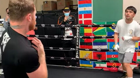 ‘Canelo’ Álvarez entrena al hijo de Manny Pacquiao y prepara su debut 3 Canelo hijo de Manny
