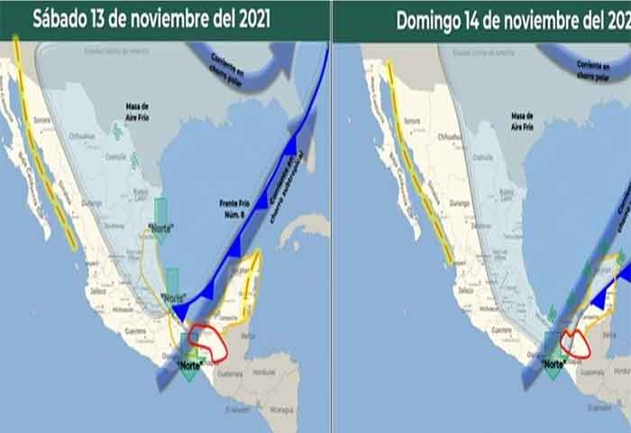 A cuidarse: frente frío número 8 provocará descenso en temperatura 1 FRENTE FRIO 8