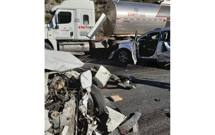 Cinco muertos en aparatoso accidente en Arteaga, Coahuila 1 acc