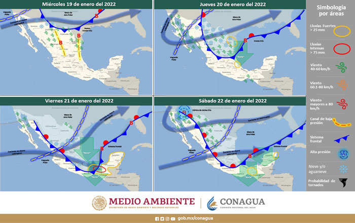 Instrumentará Protección Civil operativo por ingreso de frente frío 1 frio 8