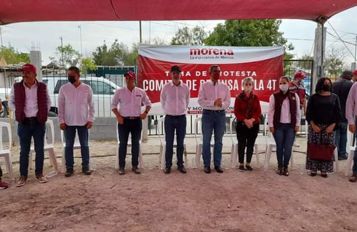 Toman protesta a comités de Defensa de la 4T en Río Bravo 2 mor 1