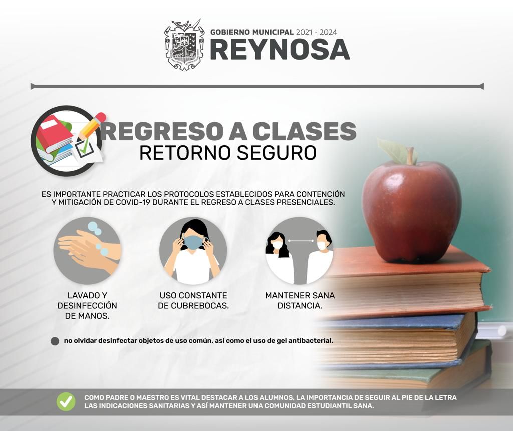 Importante respetar medidas sanitarias ante regreso a clases presenciales en Reynosa 1 CLASES 4