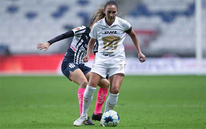 Otra victoria de Rayadas; vencen 5-2 a Pumas 4 RAYADAS 6