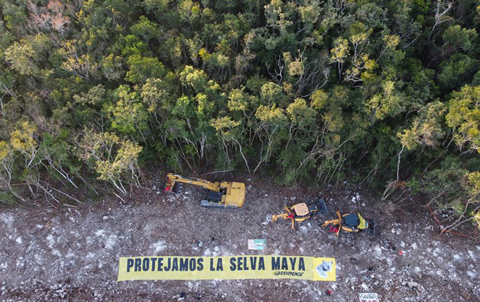 Activistas inmovilizan maquinaria en Tramo 5 de Tren Maya 2 FPBSRESX0Awfiz0