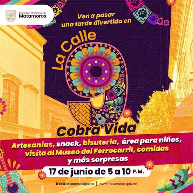 Preparan en Matamoros reapertura de la Calle 9 1 CALLE 9