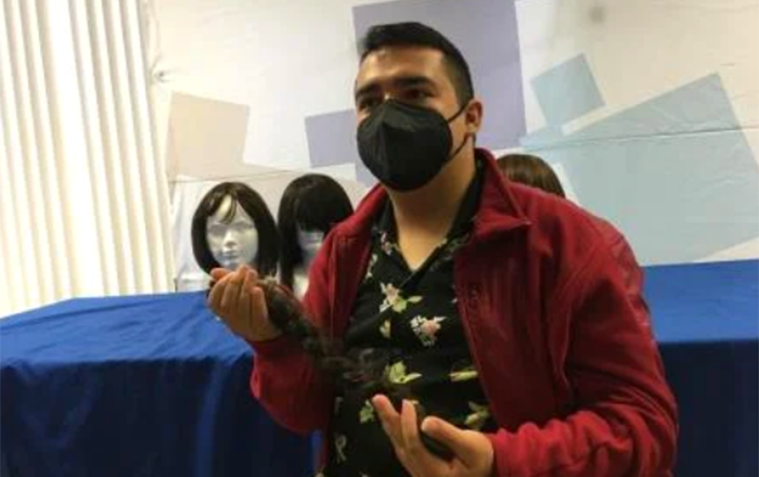 Joven corta su cabello para apoyar a niños con cáncer en SLP 1 Captura de pantalla 2022 06 16 a las 3.37.21 p.m.