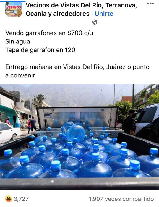Venden garrafones vacíos a 700 pesos en Juárez 1 Garrafones 2