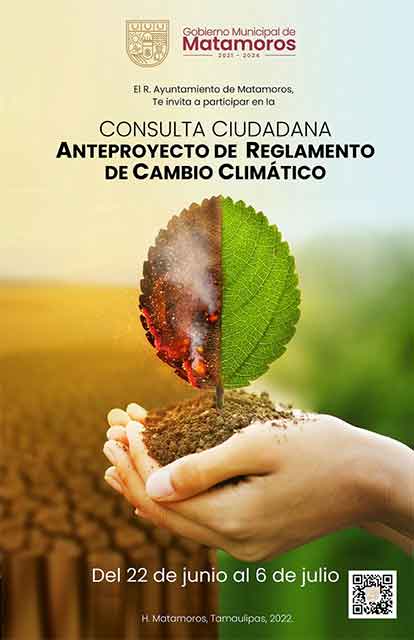 Invitan a crear reglamento sobre cambio climático en Matamoros 1 MATAMOROS 2 3