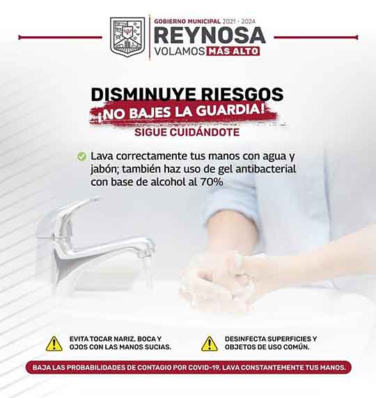 Exhorta Gobierno de Reynosa a disminuir riesgos ante Covid-19 1 REYNOSA 12