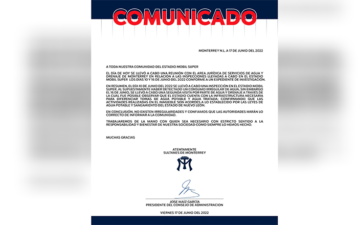 comunicado