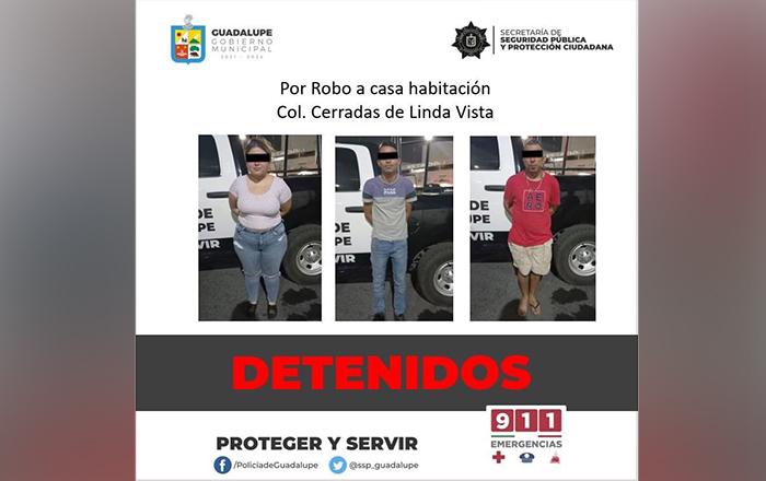 Nuera entra a robar a casa de su ex suegro 1 detenidos 2