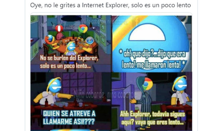 Con 'memes' le dicen adiós a Internet Explorer 5