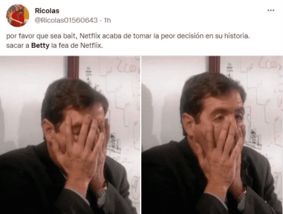 Con memes piden que no salga de Netflix ‘Yo soy Betty, la fea’ 1 una captura de pantalla de un celular 530c8f8d