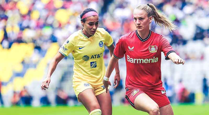 América Femenil se impone 1-0 al Bayer Leverkusen 1 AMERICA FEM