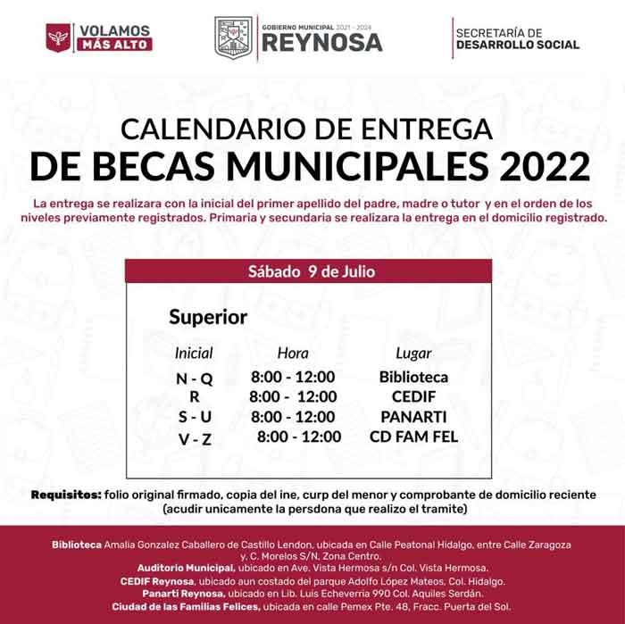 Entrega gobierno de Reynosa becas municipales 3 Becas 3