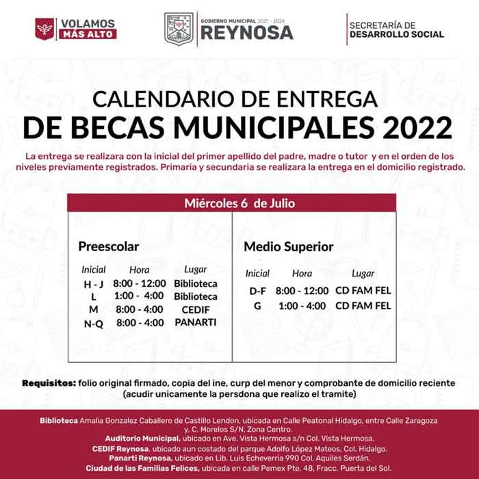 Entrega gobierno de Reynosa becas municipales 1 Becas 4