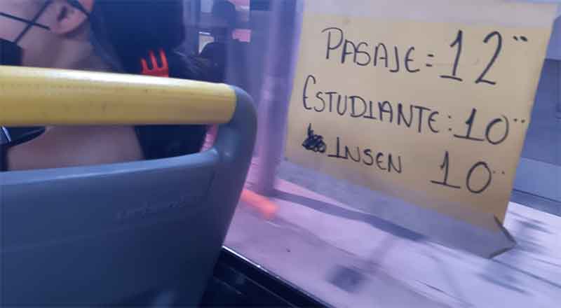 Póngase de acuerdo: cobran a 9 y 10 a estudiantes 1 CAMIONES 2