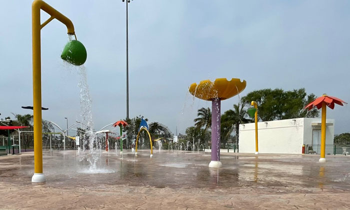 Madero hace trabajos de mantenimiento en parque Bincentenario 2 Ciudad Madero 1