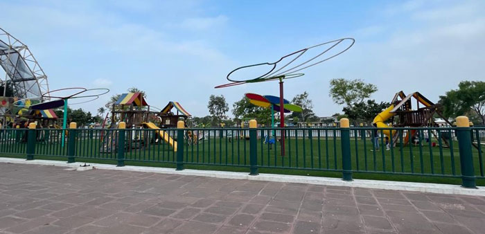 Madero hace trabajos de mantenimiento en parque Bincentenario 3 Ciudad Madero 2