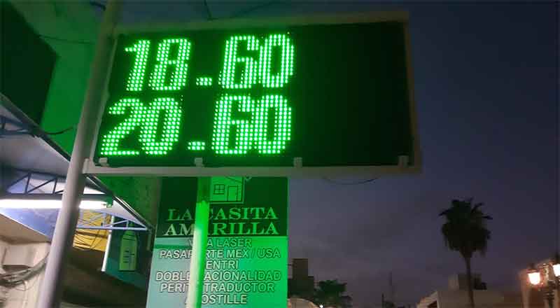 Tipo de cambio en dólares favorece en el Valle de Texas 1 DOLAR REYNOSA