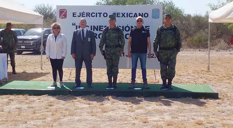 Incineran enervantes en Reynosa 1 DROGAS 2