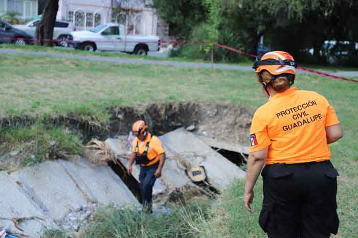 Proyectan pluviales en zonas propensas a inundaciones en Guadalupe 1 Guadalupe 4