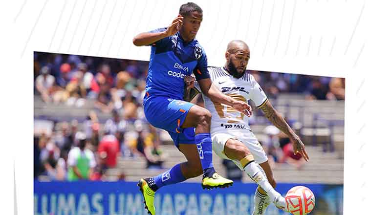 Rayados y Pumas empatan 1-1 en CU 1 PUMAS 1